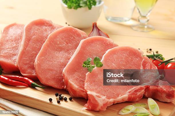 生ポークチョップ - 豚肉のストックフォトや画像を多数ご用意 - 豚肉, 生, 新鮮