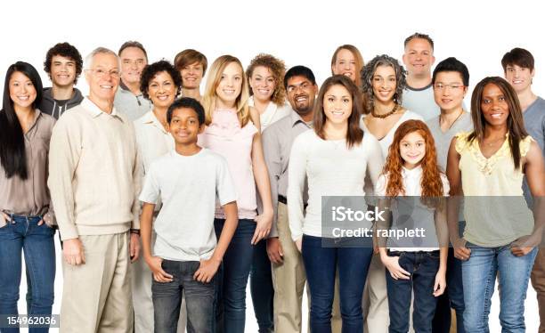 Diverse Group Of People Showing Community Stock Photo - Download Image Now - Crowd of People, Organized Group Photo, Multiracial Group