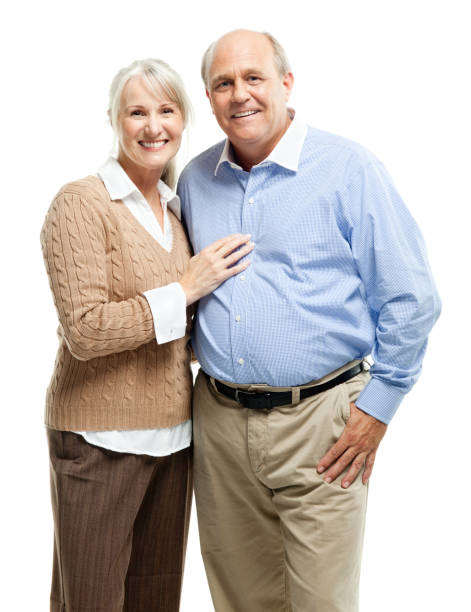 istock Senior Couple - Isolated 154962042