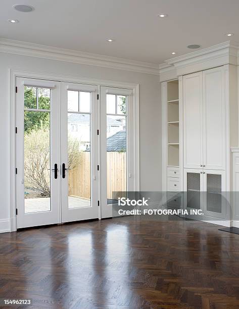 Brand New North American Home Stock Photo - Download Image Now - French Doors, Glass - Material, Corner