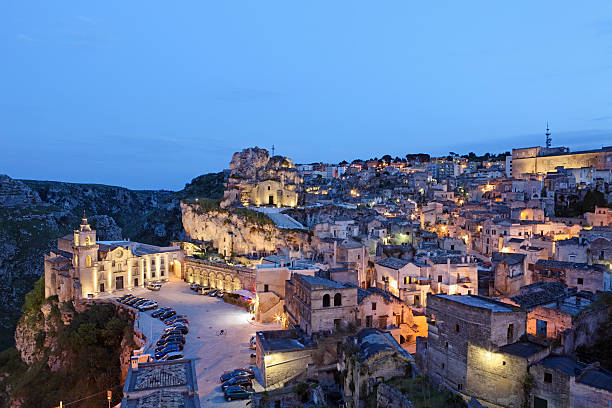 istock Matera Sassi cityscape by night, Basilicata Italy 154962194
