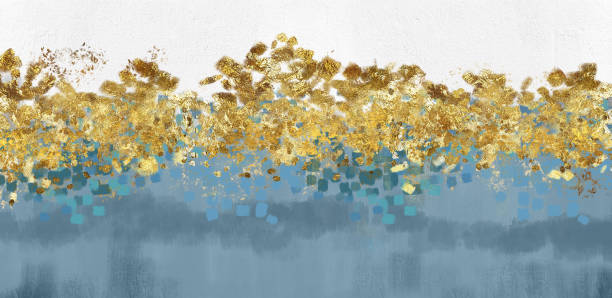 istock light golden, blue, turquoise, and gray background. 3d abstract marble wallpaper for modern wall decor. Resin geode and abstract art, functional art, like watercolor geode painting 1549623165