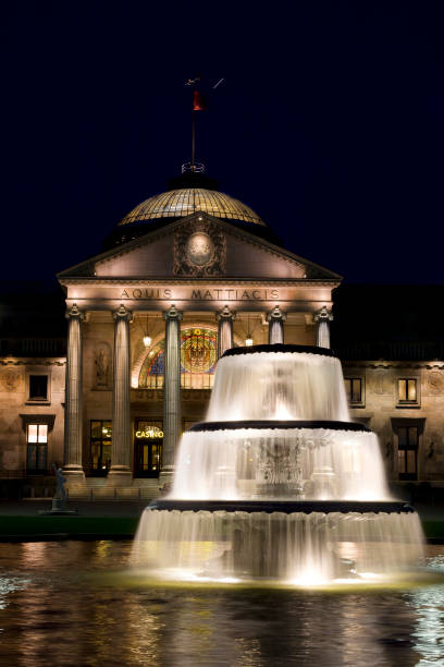 istock Kurhaus Wiesbaden at night 154962324
