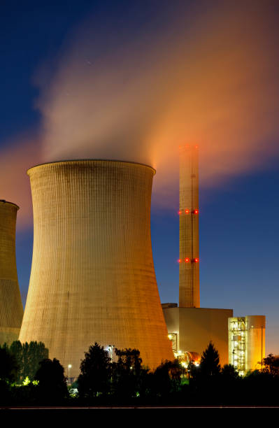 istock Brown Coal Power Station At Night 154962328