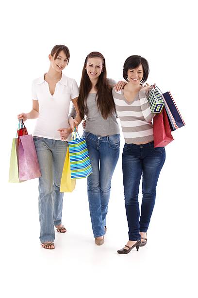 Shopping women stock photo