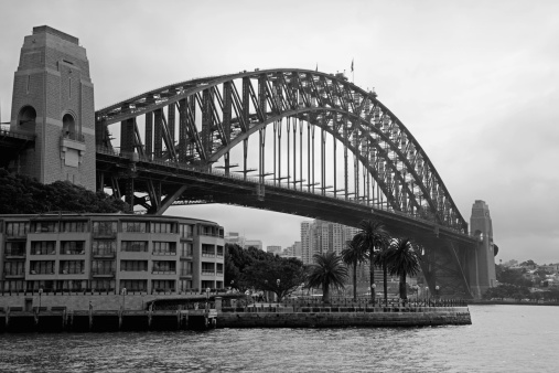 View of Sydney Harbour Bridge from The Rocks