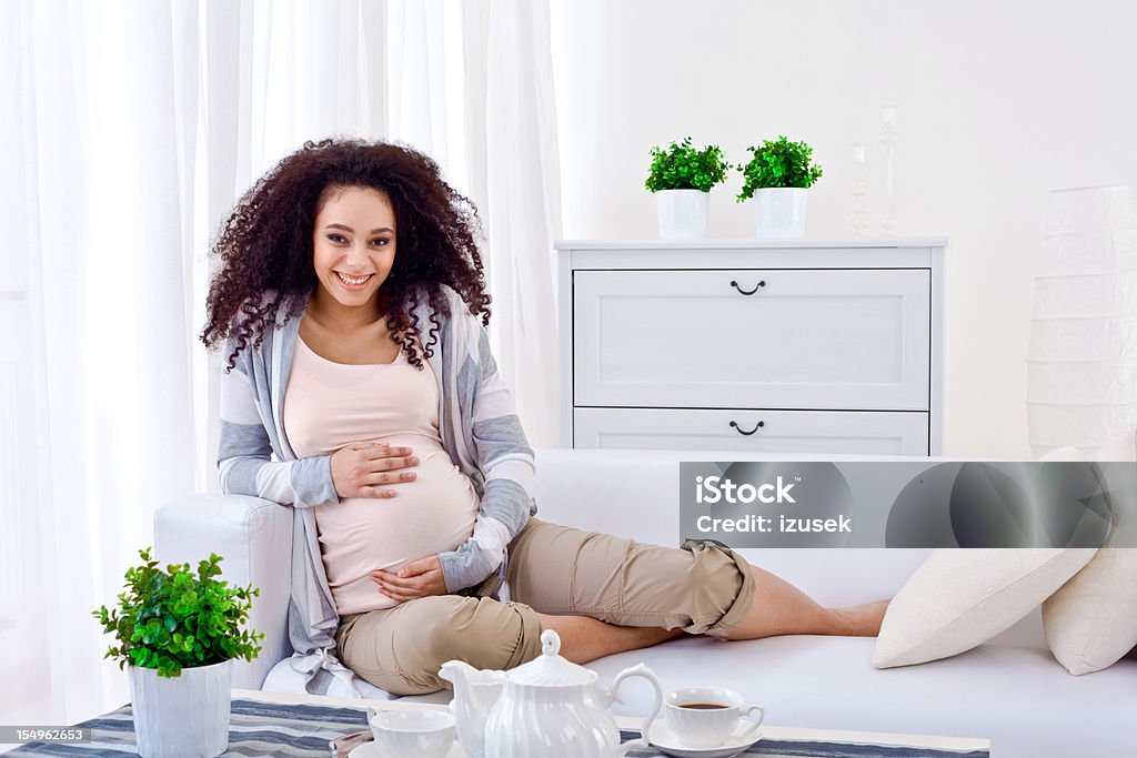 Waiting for a newborn child  Pregnant Stock Photo