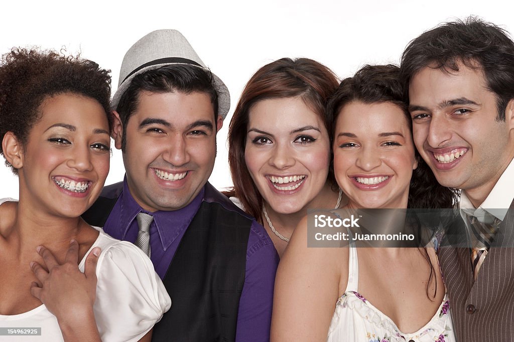 Grupo de jovens colegas de trabalho - Foto de stock de Cinco Pessoas royalty-free