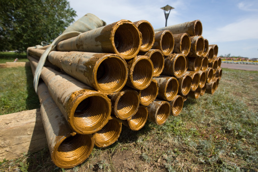 HDD, Horizontal Directional Drilling pipes storage