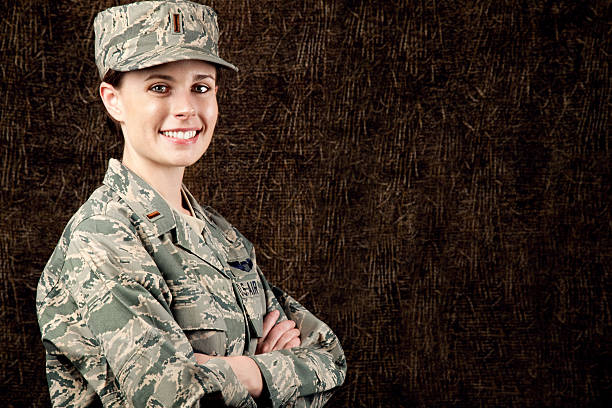 istock US Air Force Series: American Airwoman Smiling 154963189