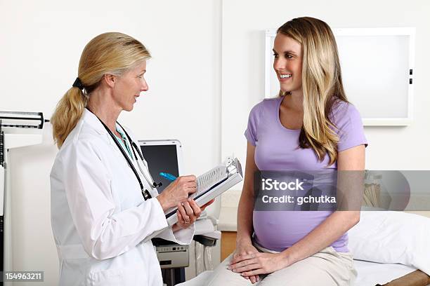 Doctor Doing Prenatal Exam Stock Photo - Download Image Now - 20-29 Years, 40-49 Years, Adult