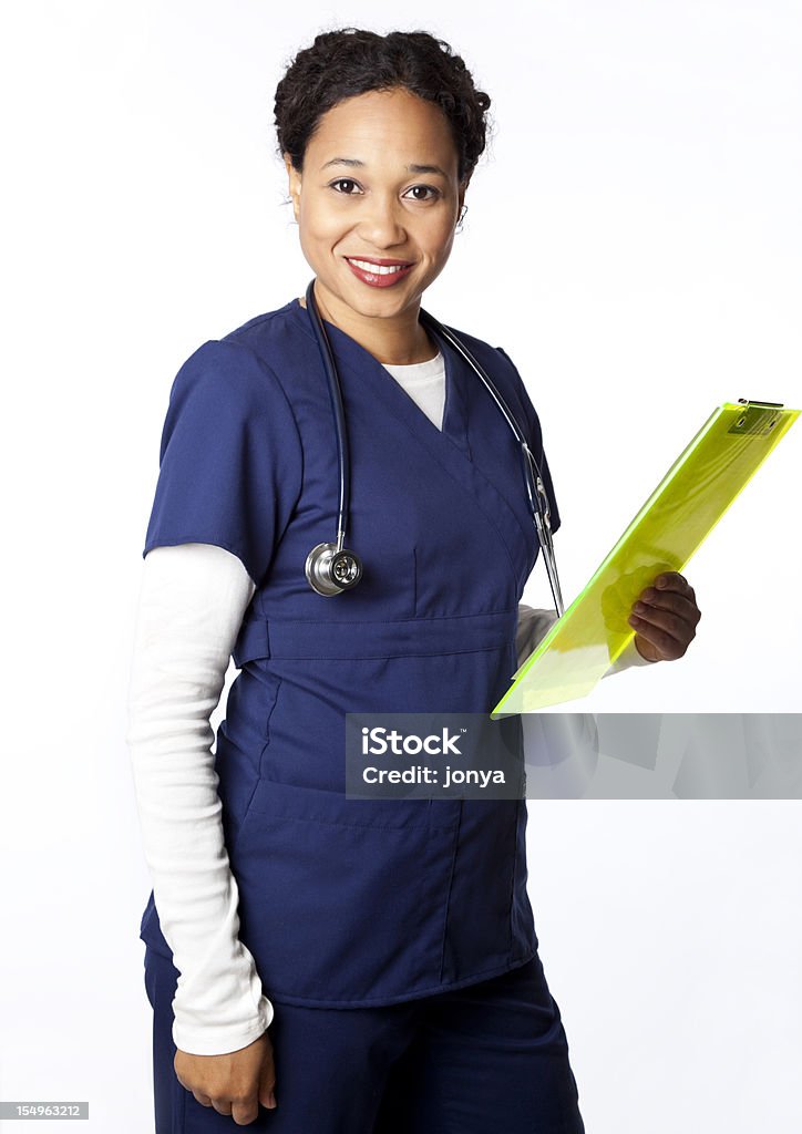 Enfermería de raza mixta - Foto de stock de Enfermera libre de derechos