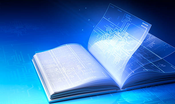 electronic book stock photo