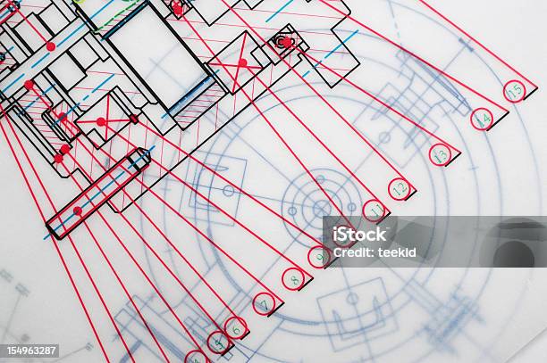 Cianografia - Fotografie stock e altre immagini di Carta - Carta, Cianografia, Colore descrittivo