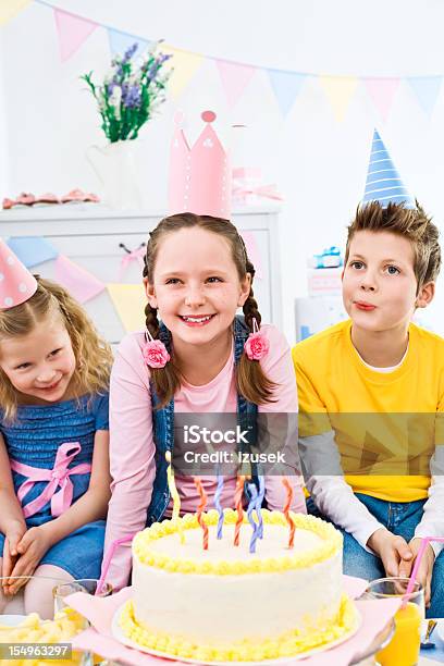 Kids Birthday Party Stock Photo - Download Image Now - 6-7 Years, 8-9 Years, Birthday
