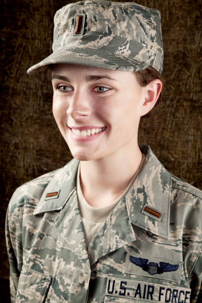 istock US Air Force Series: American Airwoman Smiling 154963449
