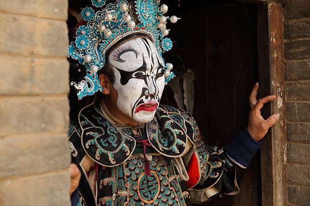 istock one Chinese opera actor ,He is a folk artist. 154963539