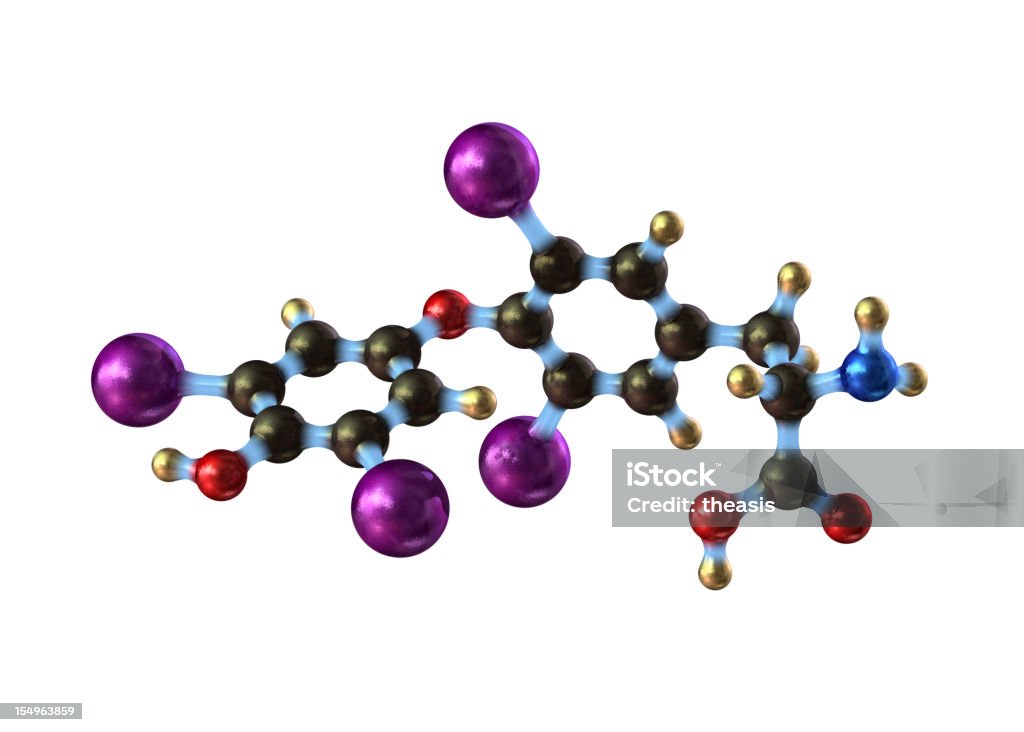 Тироксин - Стоковые фото Йод роялти-фри