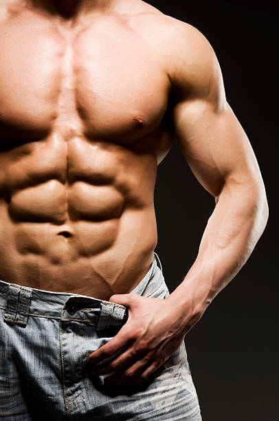 istock Muscular Male Torso 154964133