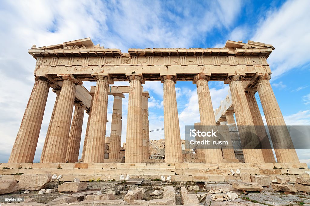 Парфенон, Акрополь, Греция - Стоковые фото Коло�нна роялти-фри