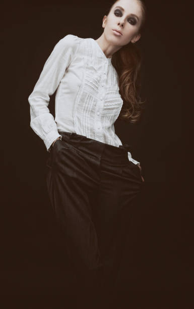 istock young funky woman indoor portrait 154964166