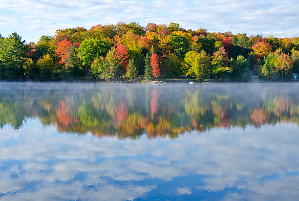 istock Reflections of Fall Colors on a Lake 154965451