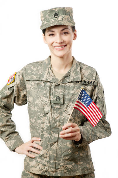 istock Female American Soldier 154966247