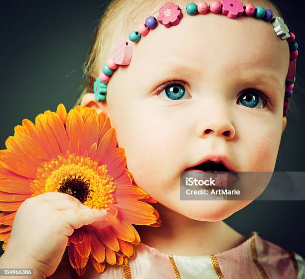 귀여운 아기 여자아이 12-23 개월에 대한 스톡 사진 및 기타 이미지 - 12-23 개월, 6-11 개월, 거베라데이지