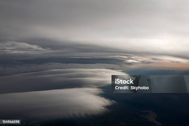 Lenticular Clouds Over Utah Stock Photo - Download Image Now - Aerial View, Cloud - Sky, Cloudscape