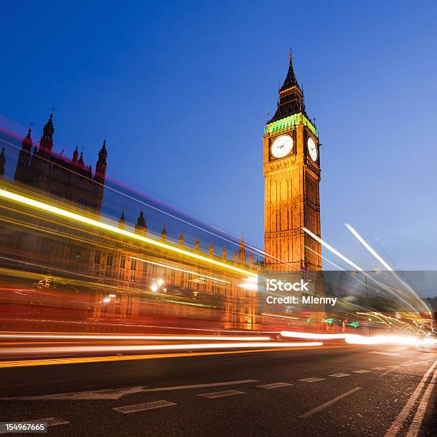 Big Bena Domy Z Pariament W Londynie W Nocy - zdjęcia stockowe i więcej obrazów Architektura - Architektura, Big Ben, Budynek z zewnątrz