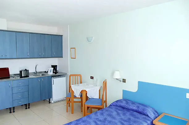 Photo of Apartment interior in the popular hotel, Tenerife island, Spain