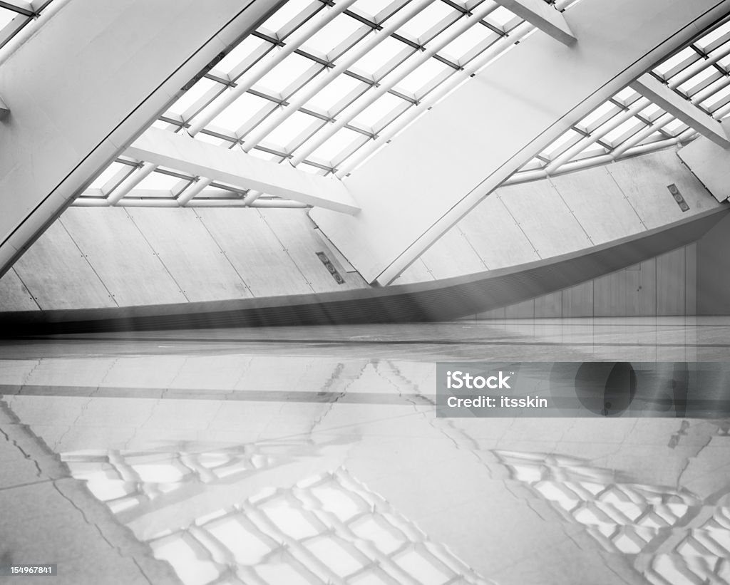 Moderne Architektur - Lizenzfrei Schwarzweiß-Bild Stock-Foto