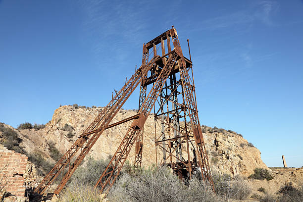 istock Industrial ruin of an old mine 154968272