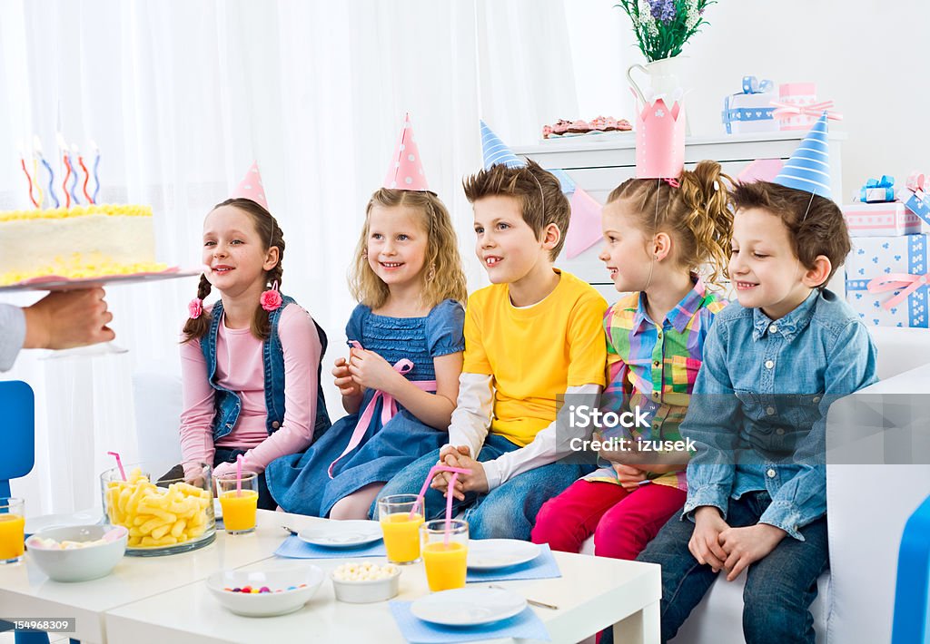 Waiting for a birthday cake  6-7 Years Stock Photo