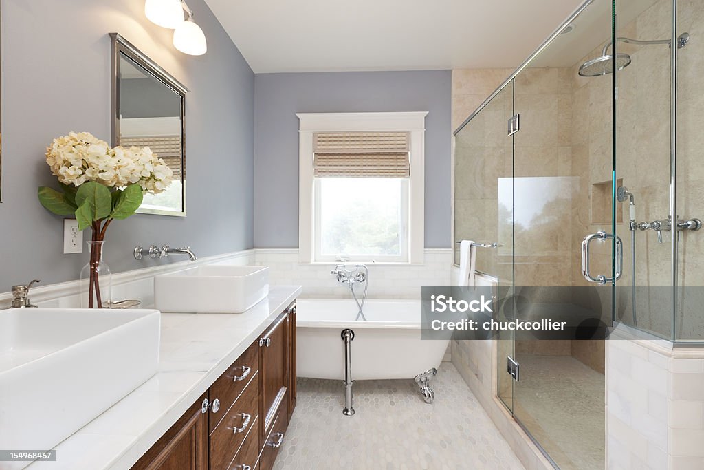 Beautiful New Bathroom  Bathroom Stock Photo