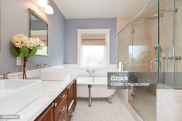 Beautiful New Bathroom Stock Photo - Download Image Now - Bathroom, Modern, Window