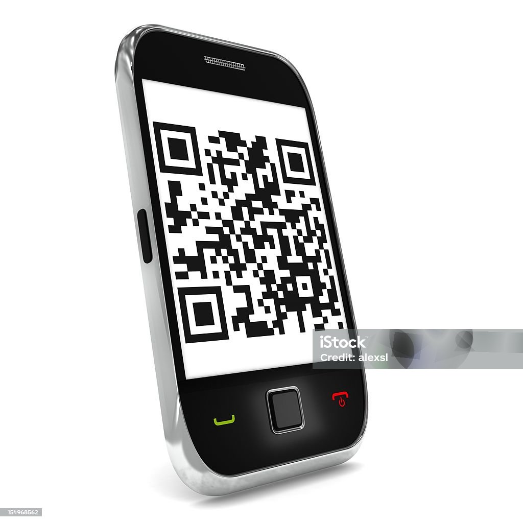 QR Code sur téléphone Mobile - Photo de Affaires libre de droits