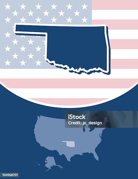 Vetores de Série Do Estado De Oklahoma e mais imagens de As Américas - As Américas, Azul, Branco