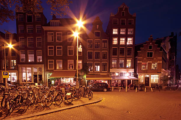 istock City scenic from Amsterdam in the Netherlands at night 154968767