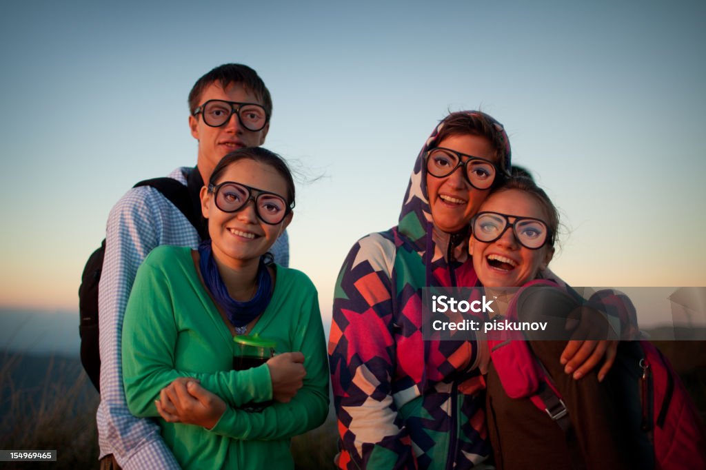 Gafas divertido - Foto de stock de Adulto joven libre de derechos