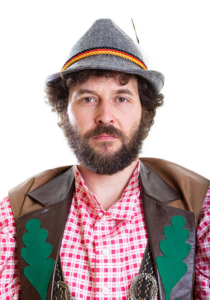 istock Bearded guy in traditional bavarian clothes 154969533