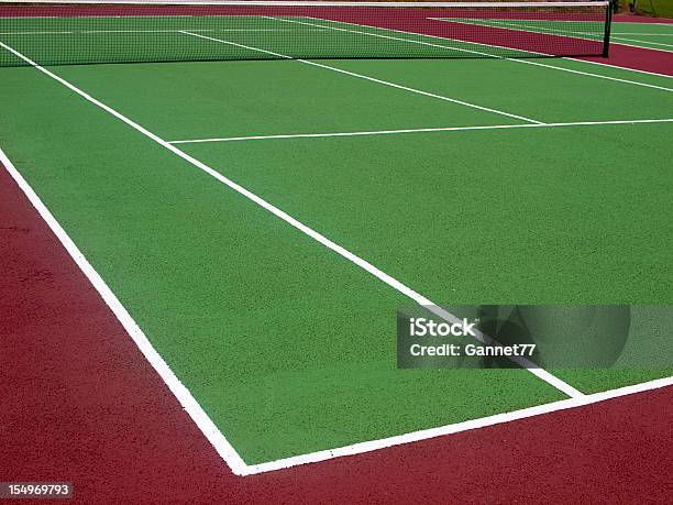 Cancha De Tenis Foto de stock y más banco de imágenes de Tenis - Tenis, Pistas, Pista dura