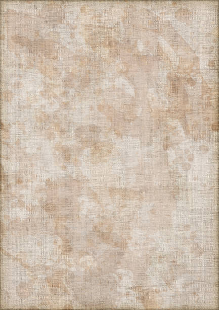 istock Hi-Res Artist's Unprimed Linen Duck Canvas Mottled Vignette Grunge Texture 154970079