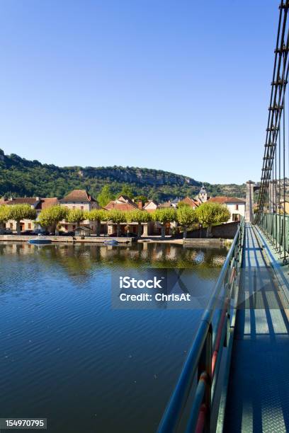 Cajarc And River In The Lot Valley Quercy France Europe Stock Photo - Download Image Now