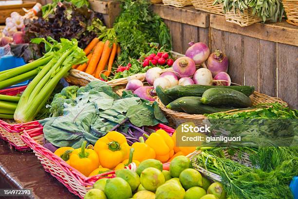 Vegetables In A Market Stock Photo - Download Image Now - Health Food Shop, Agriculture, Antioxidant