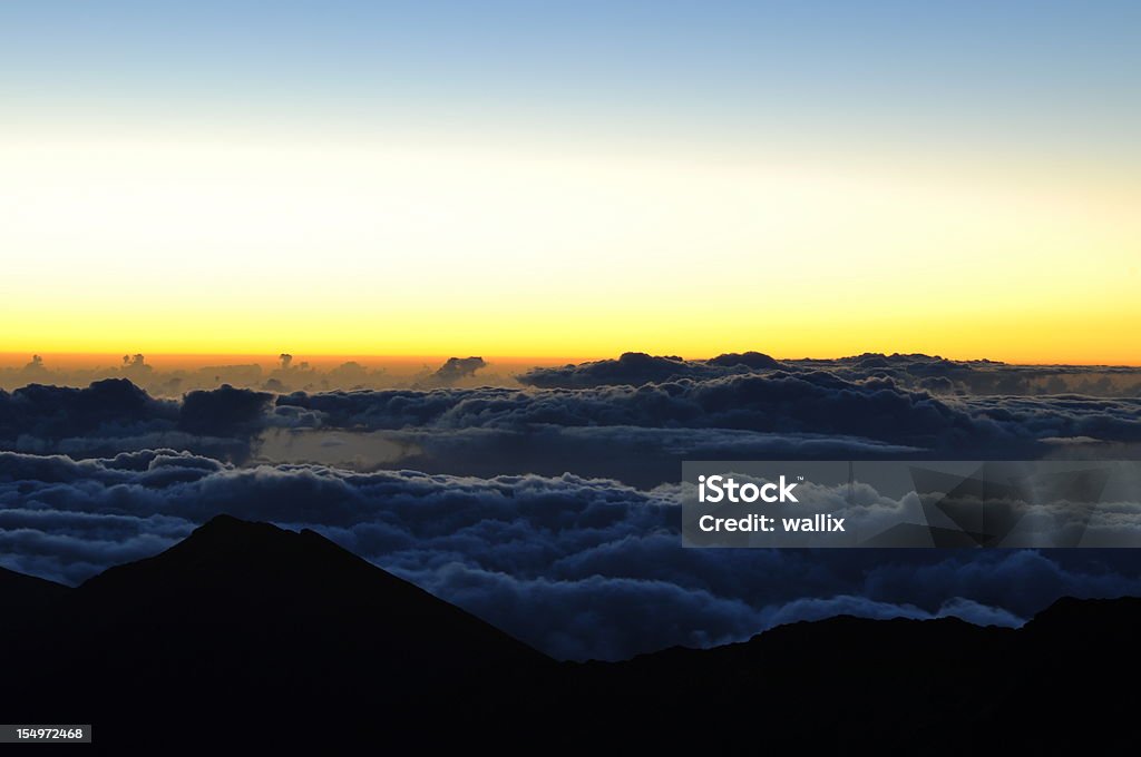 Amanecer en Haleakala cráter, Maui, Hawai - Foto de stock de Aire libre libre de derechos