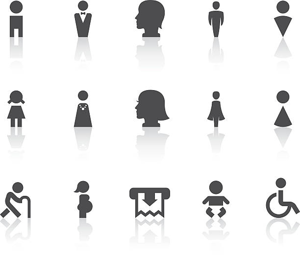 Toilet Icons | Simple Black Series vector art illustration