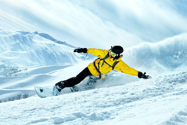 snowboard - faire du snowboard photos et images de collection