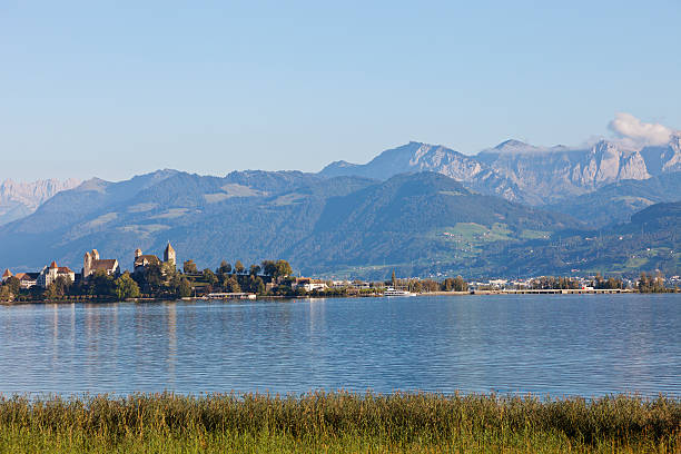 View of Rapperswil stock photo