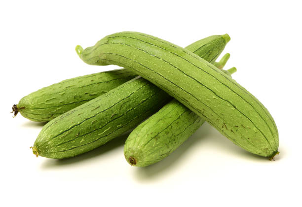 fresh loofah fresh loofah on the white background slate ridge stock pictures, royalty-free photos & images